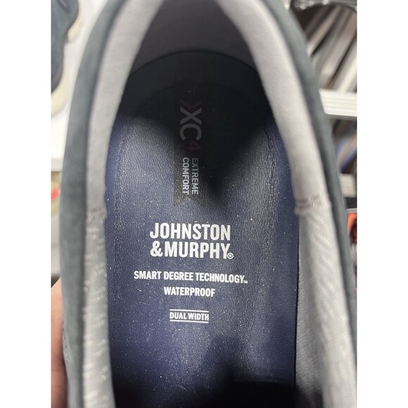 204577 SP50 TANNER PLAIN TOE MEN\'S SHOES SIZE 13 NAVY NUBUCK JOHNSTON & MURPHY main image 7
